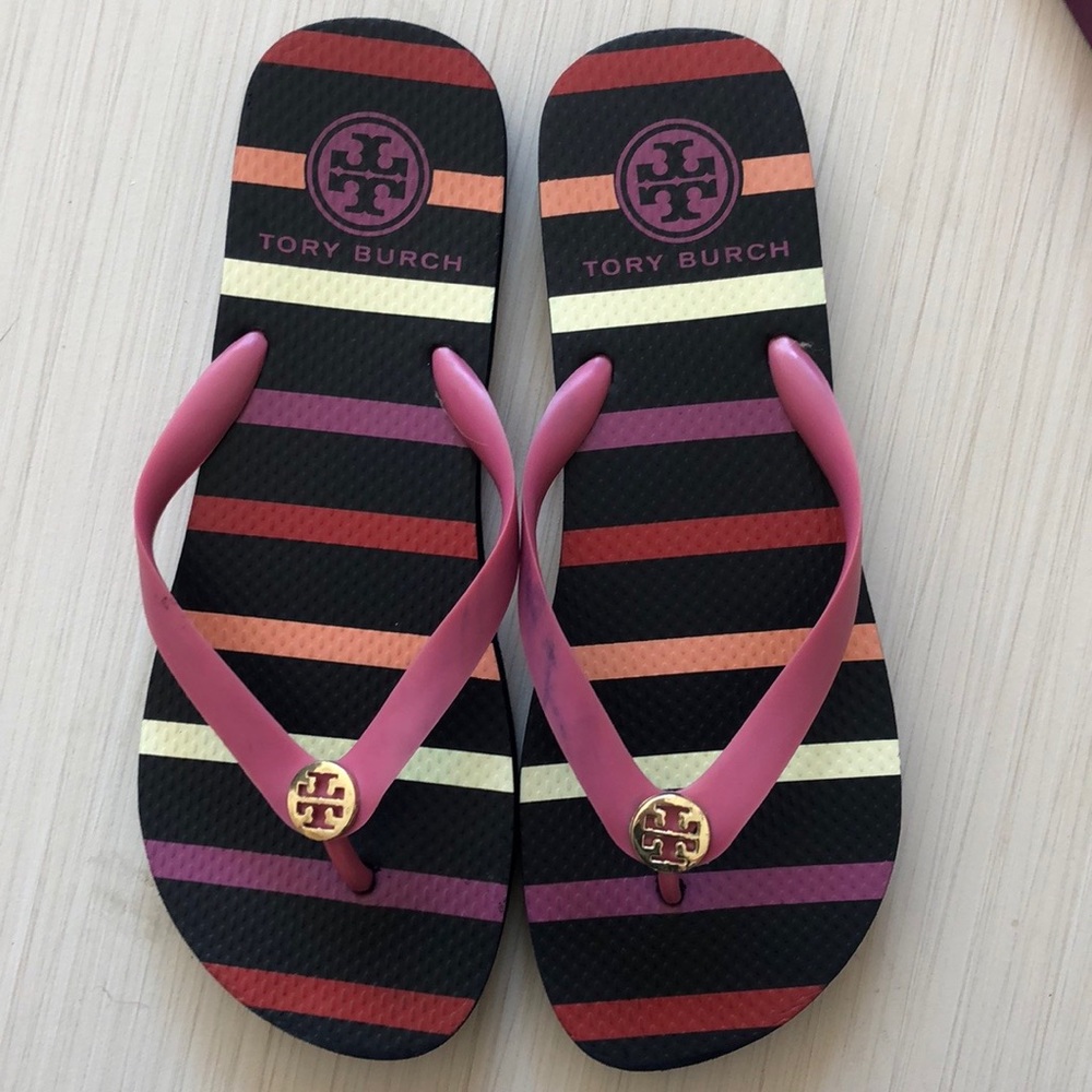 Tory Burch Flip Flops Sz 10
